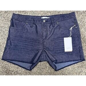 Carve Designs Shorts Womens 10 Blue Organic Corduroy Oahu Cutoff Stripe Stretch